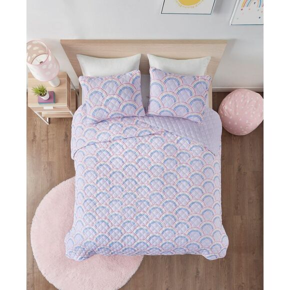 JLA Home Rainbow Reversible 3-Pc. Full/Queen Quilt Mini Set Multi - NWT - Picture 6 of 7